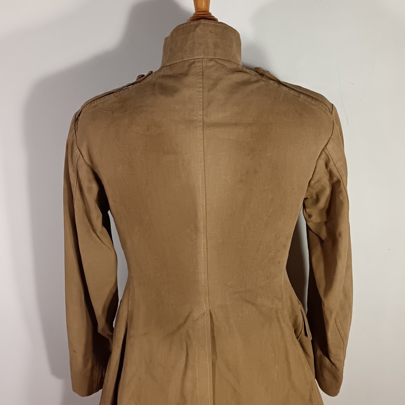 VAREUSE VESTE OFFICIER MODELE 1893 TROUPE COLONIALES ET LEGION COULEUR BEIGE SABLE TONKIN CHINE ANNAM